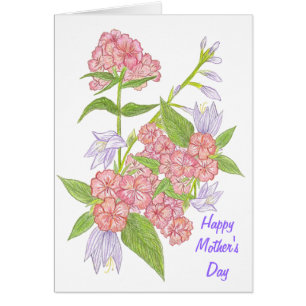 Fleurs pour la carte de fête de maman