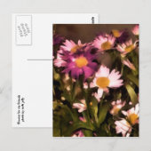 fleurs pour mes amis carte postale (Devant / Derrière)