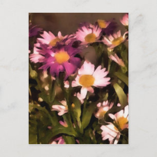 fleurs pour mes amis carte postale