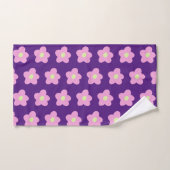 Fleurs pourpres (Serviette à main)