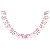 Fleurs pourpres d'aquarelle de bannière de (Tout)