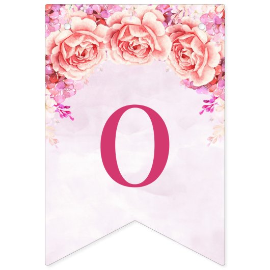 Fleurs pourpres d'aquarelle de bannière de (Deuxième drapeau)