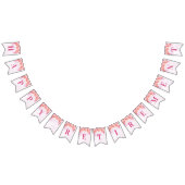 Fleurs pourpres d'aquarelle de bannière heureuse (Tout)