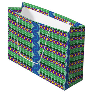 Fleurs pourpres - Grand sac cadeau