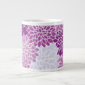 Fleurs pourpres Motif Floral Fille Mugs (Devant)