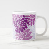 Fleurs pourpres Motif Floral Fille Mugs (Droite)