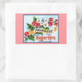 Fleurs Primrose Vintage Crate Étiquette Art (Sac)