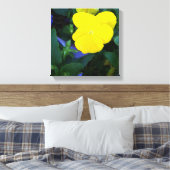 Fleurs printanières de Pansy Jaune Art de toile Fl (Insitu(Chambre))