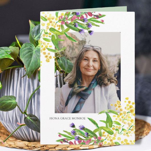 Fleurs printanières Photo Memorial Folk Programme