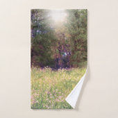 Fleurs printanières rustiques Forêt enchantée Arbr (Serviette à main)
