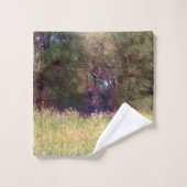 Fleurs printanières rustiques Forêt enchantée Arbr (Gant de toilette)