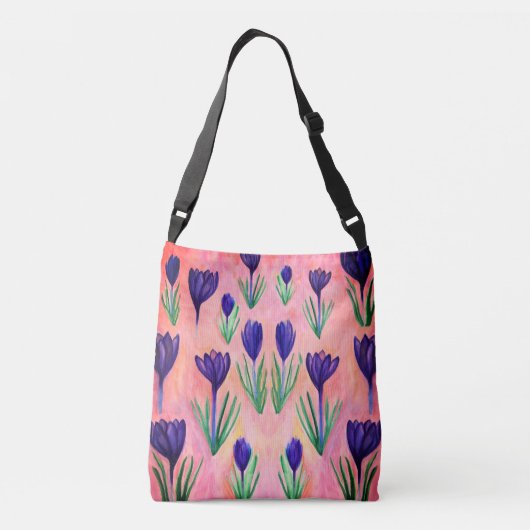 Fleurs printanières, Sac Corps De Crocus Violet (Dos)