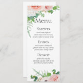 Fleurs printemps set 19 Carte Menu (Devant / Derrière)