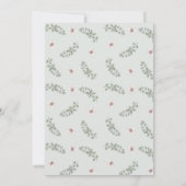 Fleurs Protea Invitations de douche nuptiale (Dos)