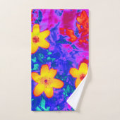 fleurs psychédéliques 4 (Serviette à main)