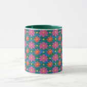 Fleurs Rangoli Chic, Mug Pois de café Ringer (Centre)