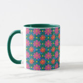 Fleurs Rangoli Chic, Mug Pois de café Ringer (Gauche)