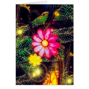 Fleurs rétro Lumières néon