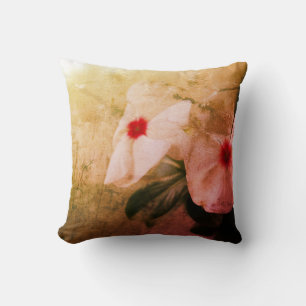 Fleurs Retro Photo Throw Coussin 41 cm x 41 cm