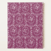 Fleurs Rococo Vintage Nom Personnalisé Floral (Dos)