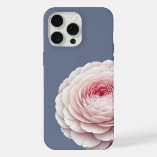 Fleurs romantiques bleu ardoise et rose