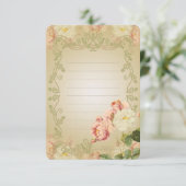 Fleurs romantiques - Carte de vœux (Debout devant)