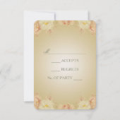 Fleurs romantiques - Carte RSVP (Dos)