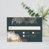 Fleurs romantiques Élégant mariage floral RSVP (Debout devant)