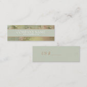 Fleurs romantiques - étiquette de prix de marchand (Devant / Derrière)