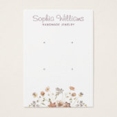 Fleurs romantiques rustiques double clous carte d' (Devant)