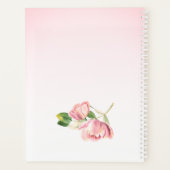 fleurs rose chaud feuilles vertes papillons mariag (Dos)