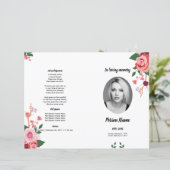 FLEURS ROSE DE COULEUR D'EAU | Modèle du programme (Debout devant)