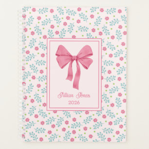 Fleurs Rose Douce Cadre Rose Ruban Nom Personnalis