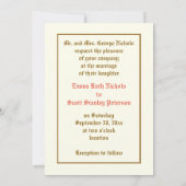 fleurs rose vintage faire-part de mariage (Dos)