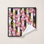 Fleurs roses (Gant de toilette)
