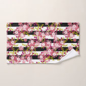 Fleurs roses (Serviette à main)