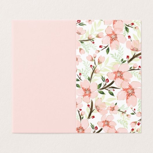 Fleurs roses (Outside Unfolded)