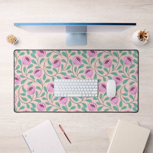 Fleurs roses (Bureau 1)