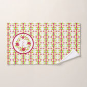 Fleurs roses (Serviette à main)