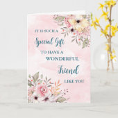 Fleurs roses Ami Bonne carte de fête des mères (Fleur jaune)