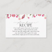 Fleurs Roses Apportez Une Carte De Boîtier Recette (Devant)
