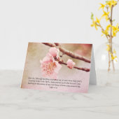 Fleurs roses avec carte d'art Écriture (Fleur jaune)