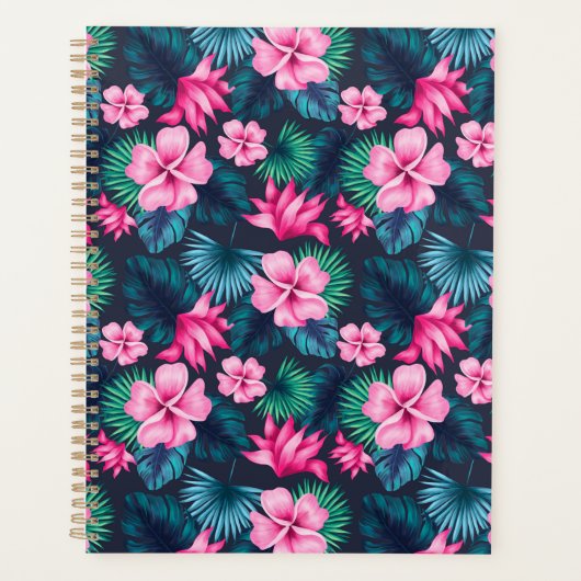 Fleurs roses avec Feuilles verts Partern-79066 (Devant)