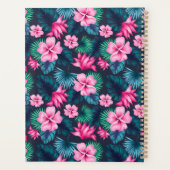 Fleurs roses avec Feuilles verts Partern-79066 (Dos)