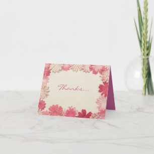 Fleurs roses Baptême Christening Invitation person