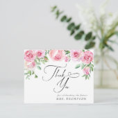 Fleurs Roses Blush Mariage | Merci (Debout devant)