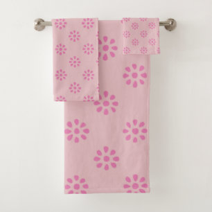Fleurs roses Boho Motif esthétique