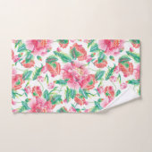 Fleurs roses brillantes Fille Motif (Serviette à main)