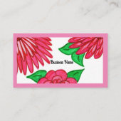 Fleurs roses Cartes de visite (Dos)