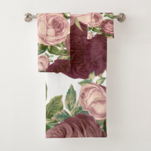 Fleurs roses chics de roses de Bourgogne de pays
